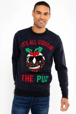 Threadbare 'Deveron' Crew Neck Festive Jumper