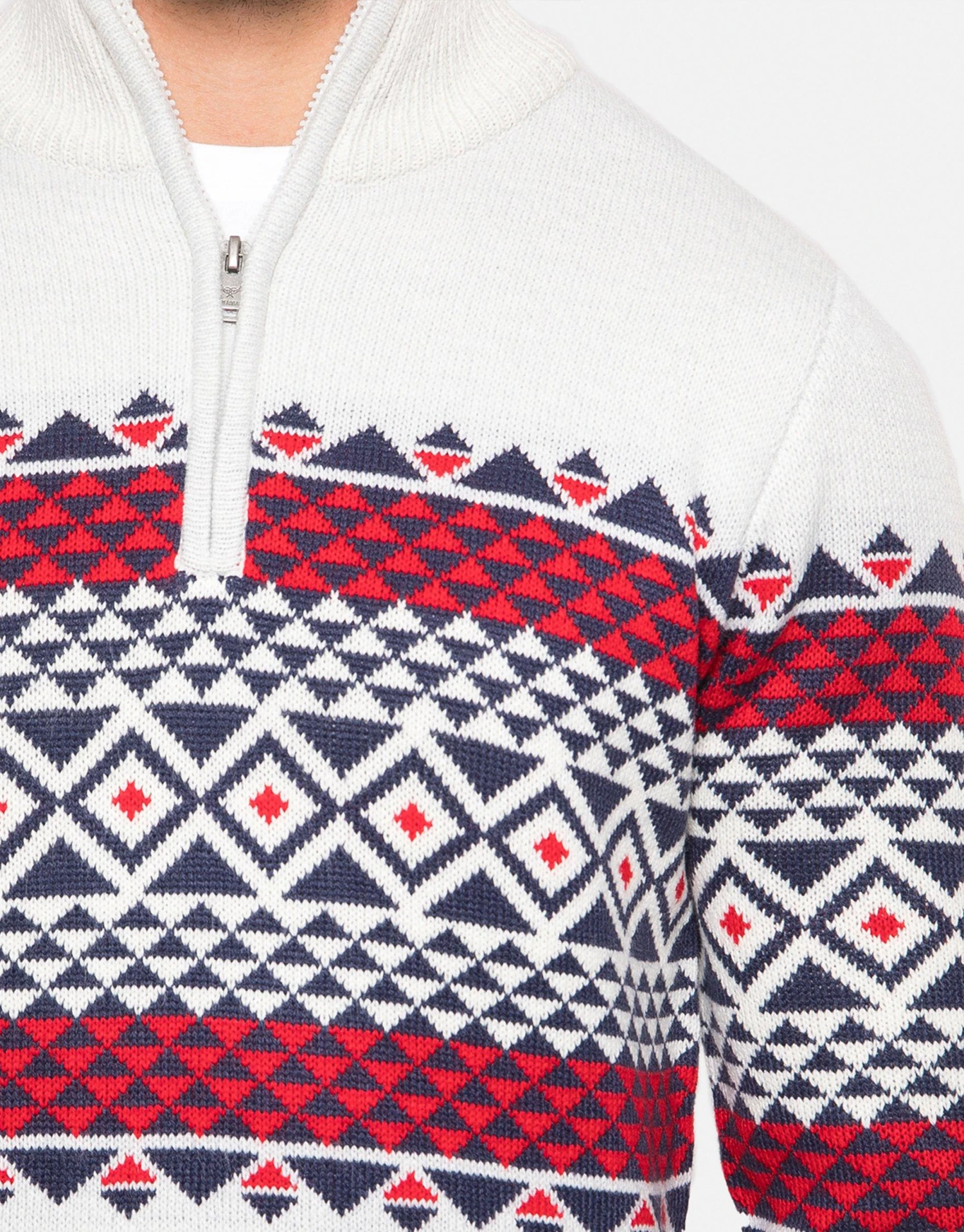 Threadbare 'Ballumbie' Zip Neck Festive Jumper 6 Threadbare 'Ballumbie' Zip Neck Festive Jumper - Image 4