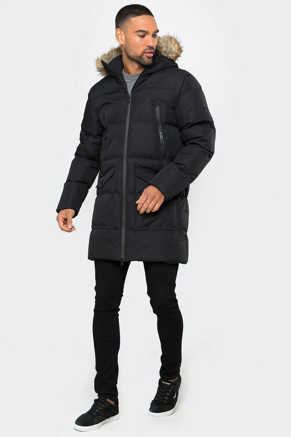 Threadbare 'Renfield' Showerproof Longline Padded Parka Coat 5 Threadbare 'Renfield' Showerproof Longline Padded Parka Coat - Image 3