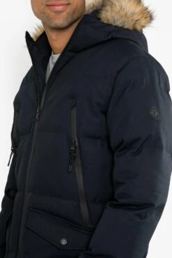 Threadbare 'Renfield' Showerproof Longline Padded Parka Coat 9 Threadbare 'Renfield' Showerproof Longline Padded Parka Coat -Joe Browns Store m7625914848116 black xl 3
