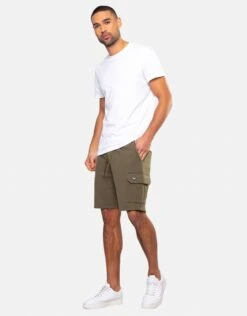 Threadbare Fleece 'Hunter' Cargo Shorts -Joe Browns Store m7625914860163 khaki xl 2