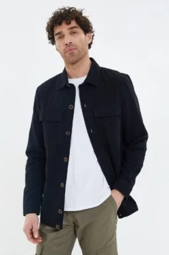 Threadbare 'Ozone' Cotton Twill Shacket