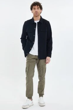 Threadbare 'Ozone' Cotton Twill Shacket -Joe Browns Store m7625914896551 black xl 2