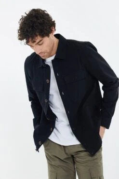 Threadbare 'Ozone' Cotton Twill Shacket -Joe Browns Store m7625914896551 black xl 3