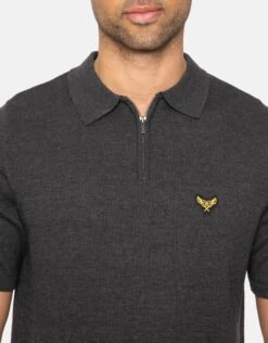 Threadbare Short Sleeve 'Davies' Knitted Polo -Joe Browns Store m7625914898678 blue xl 3