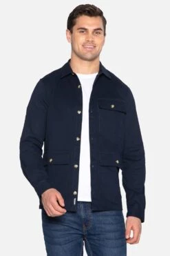 Threadbare Long Sleeve Cotton 'Eridge' Overshirt