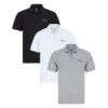 Threadbare 3 Pack 'Script' Polo Shirts -Joe Browns Store m7625914977441 black xl