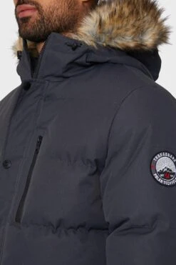 Threadbare 'Arnwood' Padded Jacket 9 Threadbare 'Arnwood' Padded Jacket -Joe Browns Store m7625914982971 charcoal xl 3