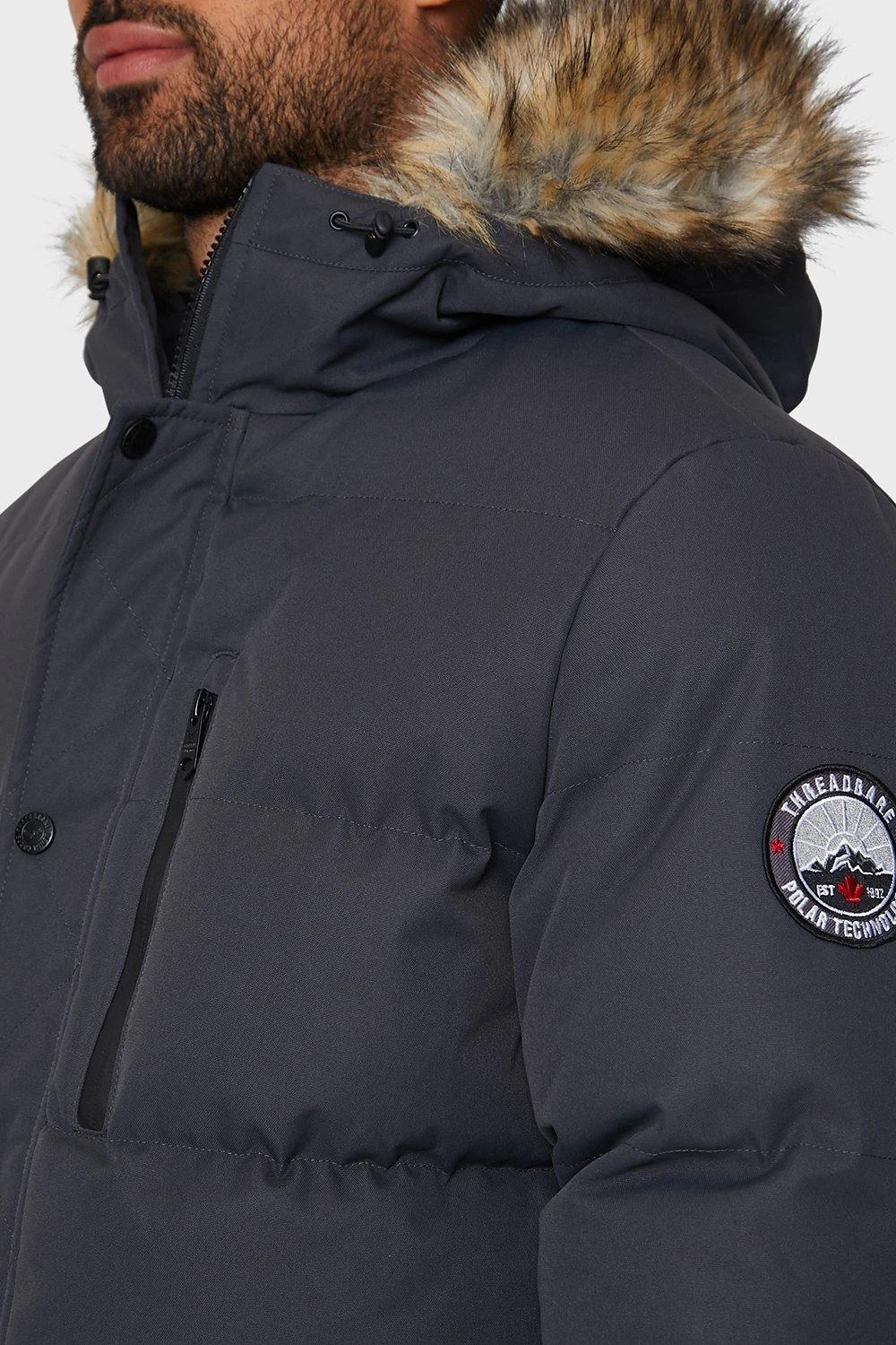 Threadbare 'Arnwood' Padded Jacket 6 Threadbare 'Arnwood' Padded Jacket - Image 4