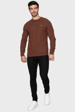 Threadbare 'Bluejay' Crew Neck Jumper -Joe Browns Store m7625914991959 chocolate xl 2