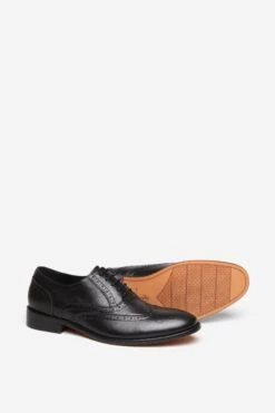 'Tyburn Yard' Premium Leather Brogues -Joe Browns Store m7625944154478 black xl 4