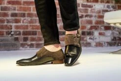 'St Dunstans' Black Premium Leather Monk Shoes -Joe Browns Store m7625945498205 black xl 2