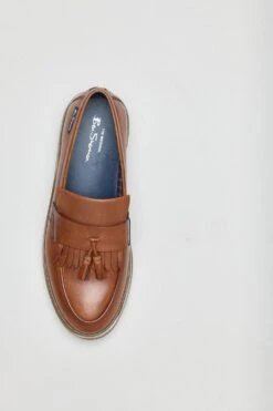 Ben Sherman Dudley Leather Chunky Tassel Loafer -Joe Browns Store xdd07393 tan xl 3