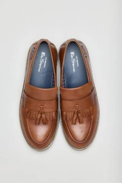 Ben Sherman Dudley Leather Chunky Tassel Loafer -Joe Browns Store xdd07393 tan xl 4